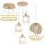 Lustre rond en cristal à 3 lumières avec abat-jour en cristal Stacyann-2095076218