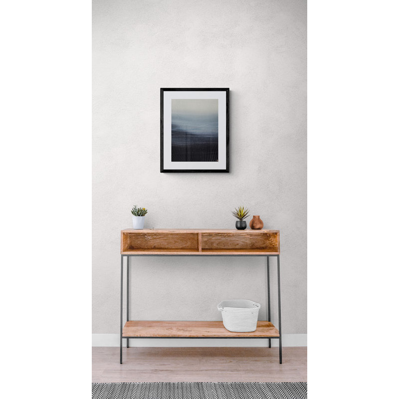 Breathe Print by Novi Lim, Black Framed Canvas, 32" H x 24" W