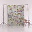 Tapis décoratif moderne multicolore à motif floral et rose abstrait-691590706