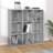 vidaXL Bookshelf Bookcase Book Cabinet Rack Standing Shelf Engineered Wood-1468408486