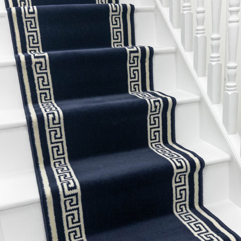 Stair Runner Geometric Area Rug, Runner 100 x 540 cm