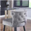 Tabouret à hauteur de comptoir rembourré en velours Woker