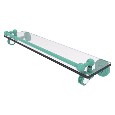 Pacific Grove Collection Inch Gallery Glass Shelf with Dotted Accents PG