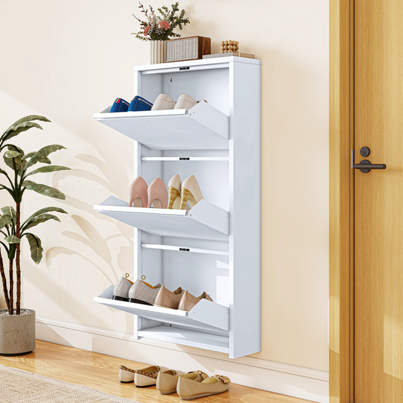 Taylun 9 Pair Flip Down Shoe Storage