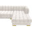 143" Wide Velvet Symmetrical Sectional-666546603