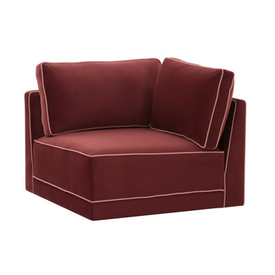 Chaise de coin Clairah Berry Red