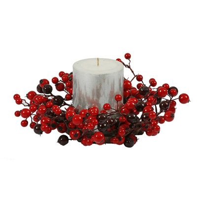 Anneau de bougie de Noël artificiel
