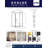 Avalux 40 in. W x 32 in. D x 72 in. H Frameless Shower Enclosure, Frosted Glass-97232747