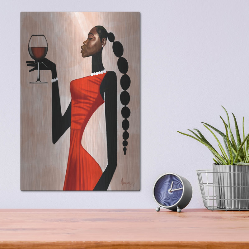  «Toast Woman» par Manasseh Johnson, art mural en métal, 12 po x 16 po