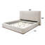 Lit oriental en tissu gris Orane-323649931