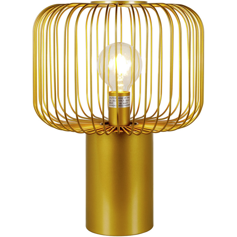 Sarette Table Lamp, 12" H x 12" W x 16" D, Black