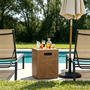 Couvercle de foyer 16 pouces et table d'appoint