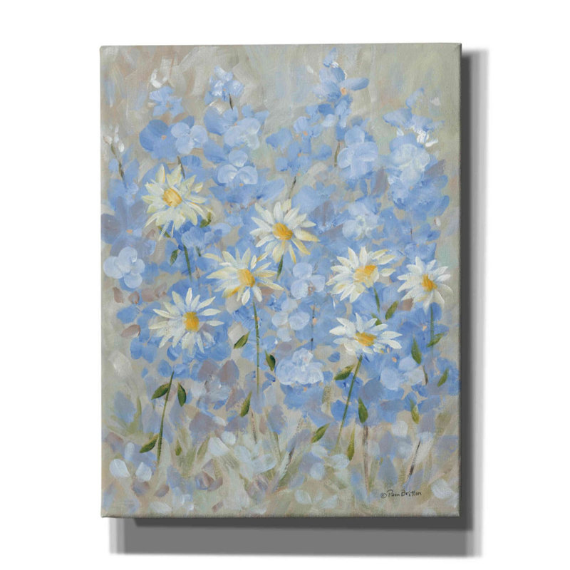«Garden of Joy» par Pam Britton, art mural sur toile, H 34 po x l 26 po x P 1,5 po