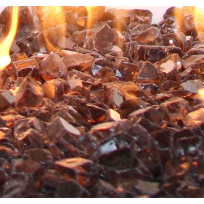 Cosmic Copper Reflective Tempered Fire Glass, 10 Pound Jar