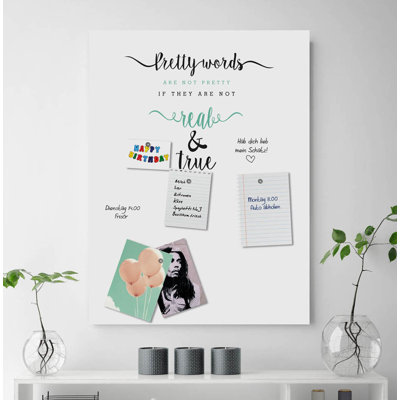 Magnetic Glass Photo Memo Board