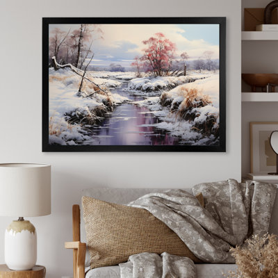 «Winter Reverie Landscape II - Landscape», reproduction sur toile