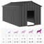 Barys Galvanised Steel Dog House-318808030-318808029