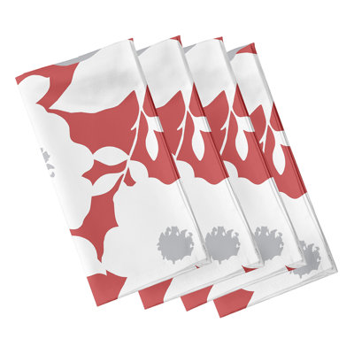 Polyester Floral Square Napkin