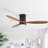 Nicola 52" 3-Solid Blade Classic Flush Mount Ceiling Fan With Light and Remote Control-250958975-254948630