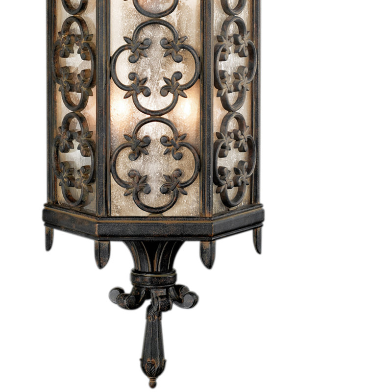 Costa Del Sol Outdoor Wall Lantern, 33” H x 11” W x 12” D