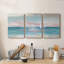 «Pastel Sunset», ensemble de 3 peintures sur toile tendue-30586183