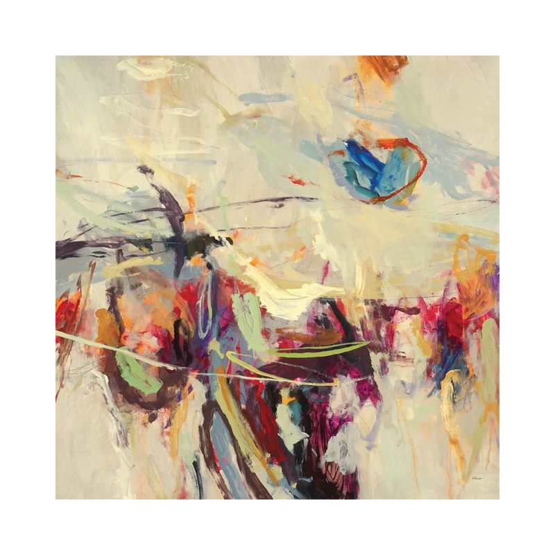 Positif, énergie positive II par Randy Hibberd - reproduction d'art, Toile tendue, H 48 po x l 48 po x 1,5 po