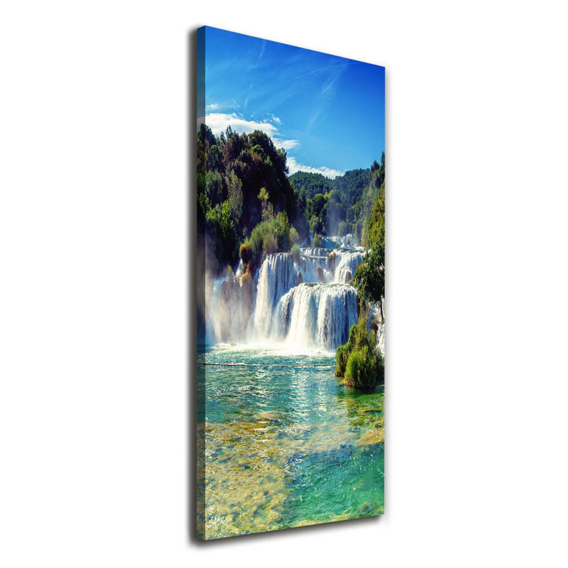 Waterfall Krka - Wrapped Canvas Print