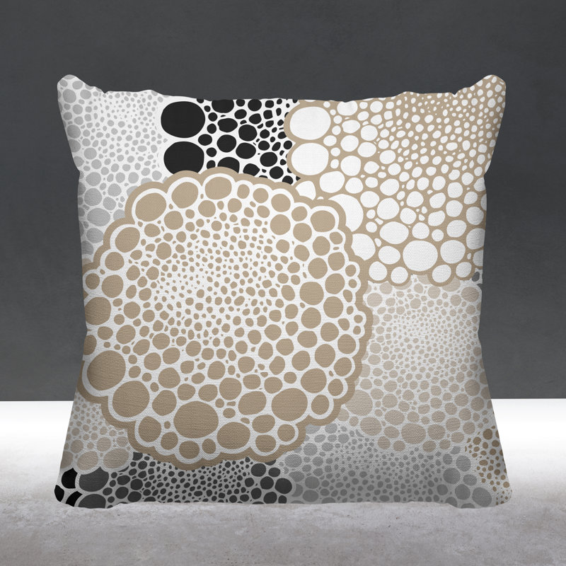 Coussin Bryony, L 19 po x H 19 po, Beige