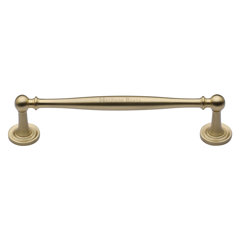 Hadlow Bow Shape Cabinet & Furniture Pull Handle, 128mm, Antique Brass
