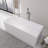 Solid Surface Bathtub: 66.9 in Freestanding Rectangle Soaking Tub - Easy Install