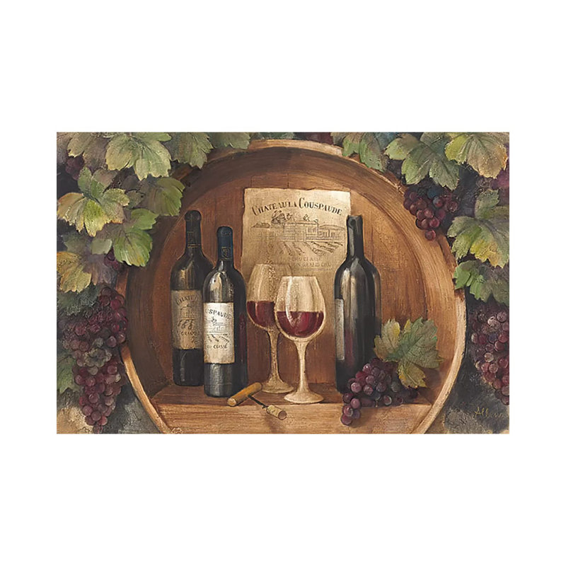 At the Winery 1 Piece Wrapped Canvas Wall Art, 66.04 cm H x 45.72 cm W x 3.175 cm D