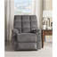 Fauteuil inclinable gris Power Lift avec massage
