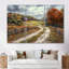Ensemble de salon art mural vert d'automne-599520662-599520684