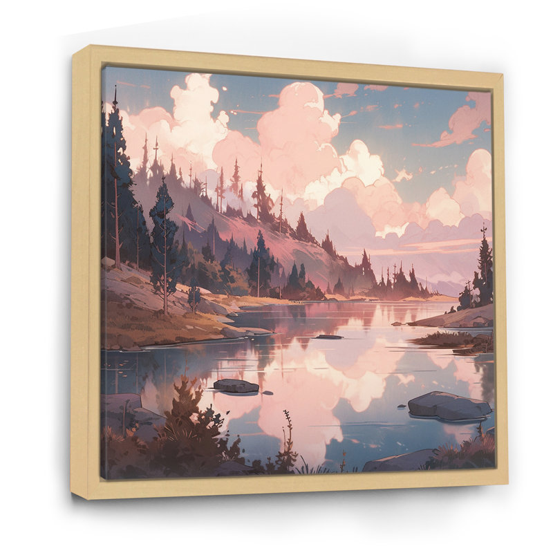 Mountain Majesty II - impression, 24" H x 24" W, Cadre naturel flottant