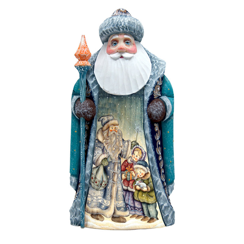 Masterpiece Wood Carved Father Frost Figurine