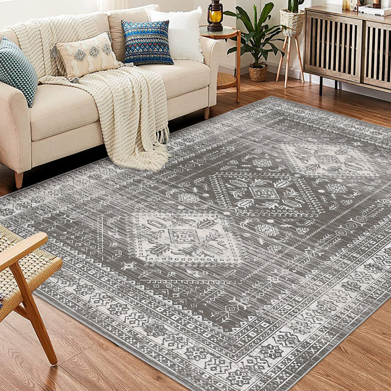 Tapis de salon rectangulaire Bernaldino, Rectangle 5 pi x 7 pi