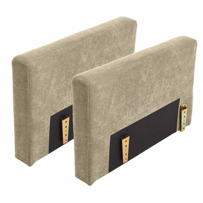 Chenille Armrest Module Set of 2
