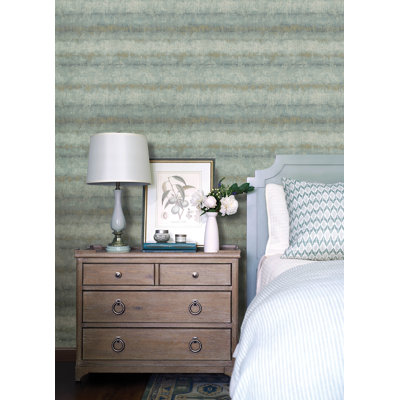 Morningtide Light Blue Textured Stripe Wallpaper