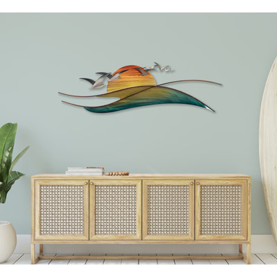 Handmade Coastal Landscape & Nature Wall Decor on Metal