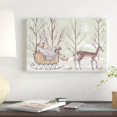 «Christmas Time I» par Melissa Wang - impression sur toile tendue