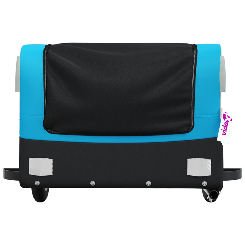 Bike Trailer Iron, Black/Blue, 42.5cm H x 122cm W x 52.5cm D