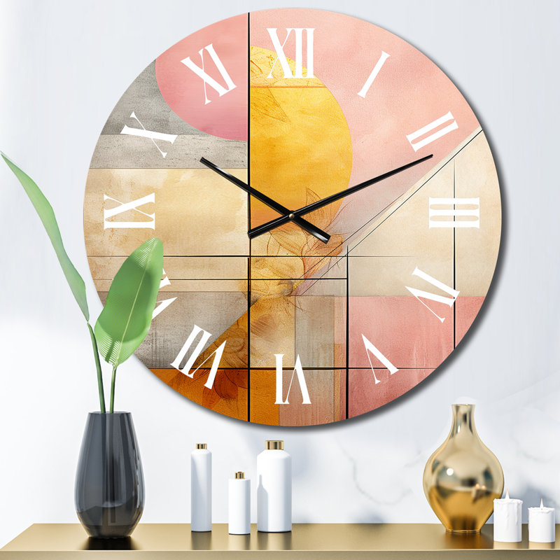 Horloge murale en métal Sherick, Petit