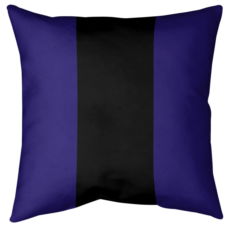 Housse de coussin décoratif baltimore football, 16 po x 1 po, Mauve / Noir, Simili suède