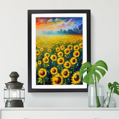 Sunflower Field - Single Picture Frame Painting