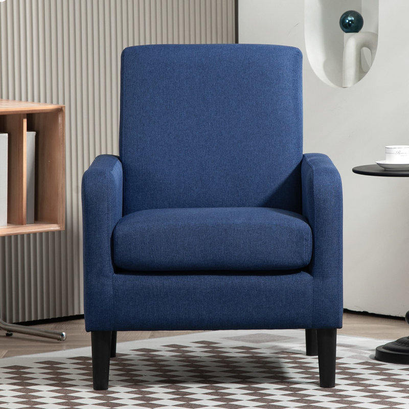 upholstery 26.2'' wide armchair, Ocean Blue Polyester