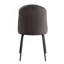 Ensemble de 2 chaises d'appoint en tissu et finition noire