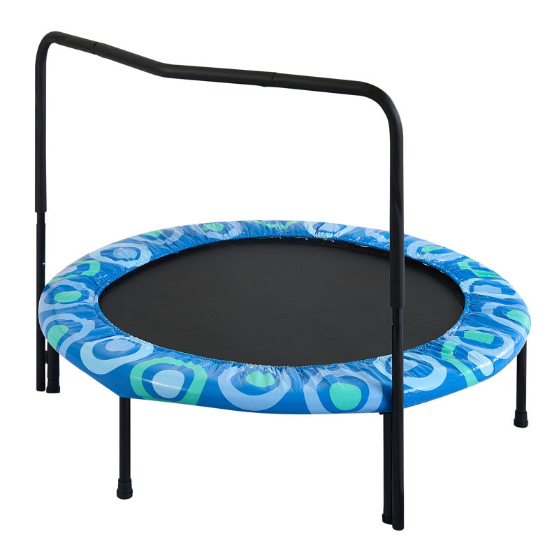 Trampoline pour enfants assemblé Happy Expression extérieur et intérieur pour enfants de 3 à 7 ans