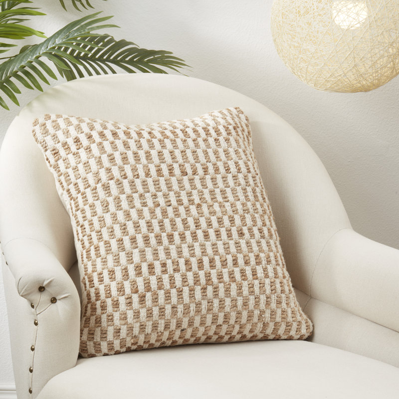 Coussin en jute Aeryn Collection, Duvet