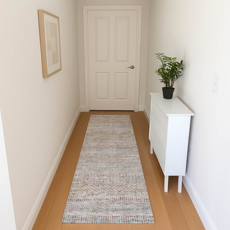 Premium Machine Washable Marasco AMF1634 Stripes Rug, Runner 2'3" x 7'6"
