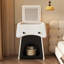 Petit meuble-lavabo de chevet crème